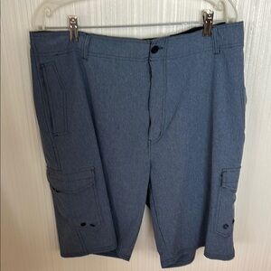 Ocean Current Denim Blue Cargo Shorts